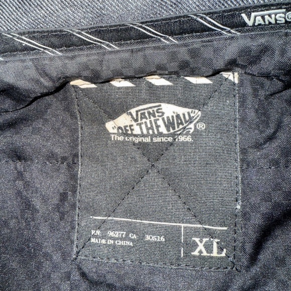 Vans Mens Coat Insulated Winter Cargo Jacket Gray Cold Weather Off The Wall - Picture 6 of 8